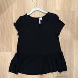 Francesca's  Black Peplum Shirt - XS Photo 0