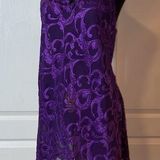 Frederick's of Hollywood VTG RETRO FREDRICKS OF HOLLYWOOD PURPLE LINGERIE SLIP DRESS Photo 0
