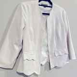 Atmosphere White blazer with scallop detailing from Primark brand,  size 4 Photo 0