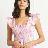 Hill House The Paz Nap Top in Candy Kaleidoscope Linen Size M Photo 0