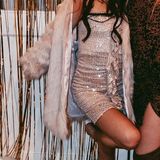 Boutique Sequin Dress Pink Size 6 Photo 0