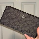 Coach Black Wallet Wristlet Photo 0