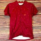 Pearl Izumi Red Cycling Jersey. Size Medium. With 3 pockets on back. Photo 0
