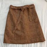BCBGeneration Brown Leather Skirt Photo 0