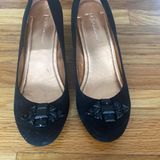 BCBGeneration Black Suede Wedges Photo 0