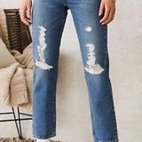 Levi's NWOT  wedgie straight ripped jeans size 31 Photo 0
