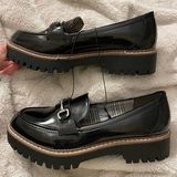 Jellypop NWOT Chunky Shiny Black Platform Loafers Photo 0