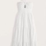 Abercrombie & Fitch  Cream Halter Maxi Dress Photo 0