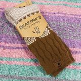 BEARPAW Brown Cozy Crew Socks Women’s Shoe Size 5-10 Photo 0