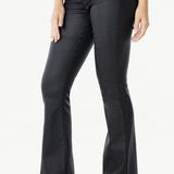 Sofia Vergara High Rise Leather Flared Pants Photo 0