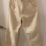 SheIn Light Beige Cargo Jean Pants Photo 0