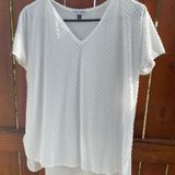 Thyme + Honey  White Dotted Blouse  Photo 0