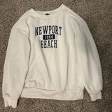 SheIn White Newport Beach Crewneck Photo 0