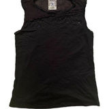 Vocal Y2K‎  Size S Jeweled Mesh Tank Top Black Distressed Grunge Alternative Goth Photo 0