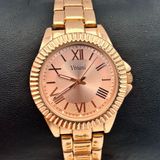 Vivani Rose Gold Stainless Steel 35mm Women’s Watch Working New Battery Photo 0