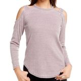 Chaser Strappy Cold Shoulder Long Sleeve Tee Photo 0