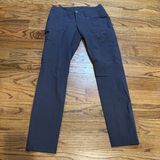 Kuhl  Horizn Skinny PANTS Cargo REFLEX SOFTSHELL  Vintage Indigo Ripstop  size 4 Photo 0