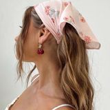 Princess Polly Waterbell Headscarf Pink Floral Photo 0