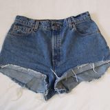 Levi's Distressed Vintage Denim Shorts Photo 0