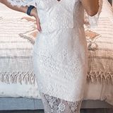 ABS Allen Schwartz Lace Midi Dress Photo 0