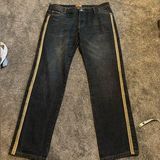 POL  black aztec embroidered jeans Photo 0