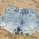 AGOLDE  distressed jean shorts size 27 Photo 0
