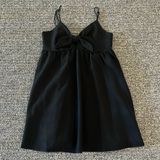 TCEC  mini black bow dress Sz L Photo 0