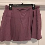 Champion Athletic Skort Skirt L Purple Go Dry Drawstring Inner Biker Briefs Vent Photo 0