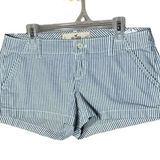 Hollister Y2K Low rise white grey stripe shorts Waist 25 Photo 0