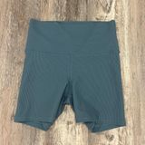 Kyodan Ribbed Blue 4” Biker Shorts Photo 0