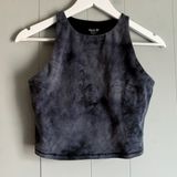 Old Navy  Active Halter Neck Tank Top Tie Dye Black M Photo 0