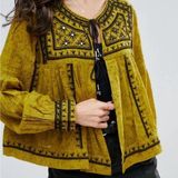 Free People Twilight Folk Jacket Size Large Photo 0