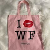 Wildfox Pink Canvas Tote Bag Photo 0