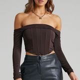 Showpo Off The Shoulder Corset Photo 0