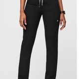 FIGS  Yola Skinny Scrub Pants in Black XS Photo 0