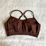Athleta Brown Seamless Sports Bra Women's Size Large Photo 0