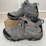 Merrell Women's  Moab 3 Mid WP Altitude Bleu Blue 9W Hiking Shoes Boot Photo 0