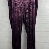 Torrid Purple Crushed Velvet Jogger Pants Size 4 Photo 0