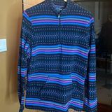 Cuddl Duds  Warm Essentials Fleece Pullover Black Blue Purple Size XL Photo 0