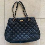 Kate Spade  Leather Quilted Purse with Gold Chain Photo 0