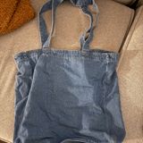 Gap  Denim Tote Bag Logo Photo 0