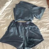 Sweat short set Blue Photo 0