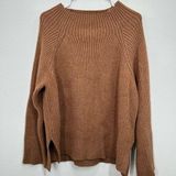 A New Day Target Brown Ribbed Mockneck Oversized Sweater Size XXL Casual Photo 0