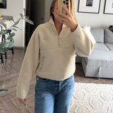 Aritzia  TNA Polar Fleece 3/4 Zip Sweatshirt   Photo 0