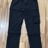 Outdoor Voices Women's XS RecTrek Zip-Off Pants Nylon Belted Cargo Hiking Black Photo 0