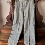 ZARA Black and White Striped Pants-Size Small Photo 0