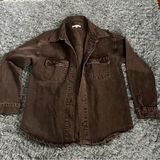 PacSun  chocolate brown shacket size xs/s Photo 0