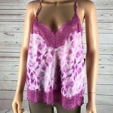 INC  Lingerie Tank Tie Dye Lace-Inset Tank Top, LARGE Photo 0