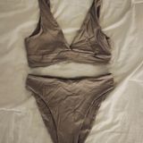 Beach Riot Swim Lark Beige Bikini Set Photo 0