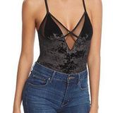 Sam Edelman Black Velvet Bodysuit Photo 0
